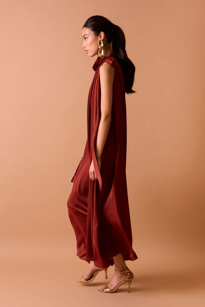 VESTIDO GRETA TEJA