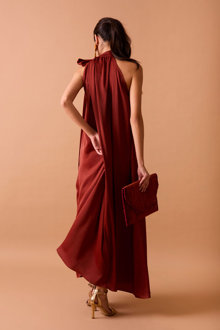 VESTIDO GRETA TEJA