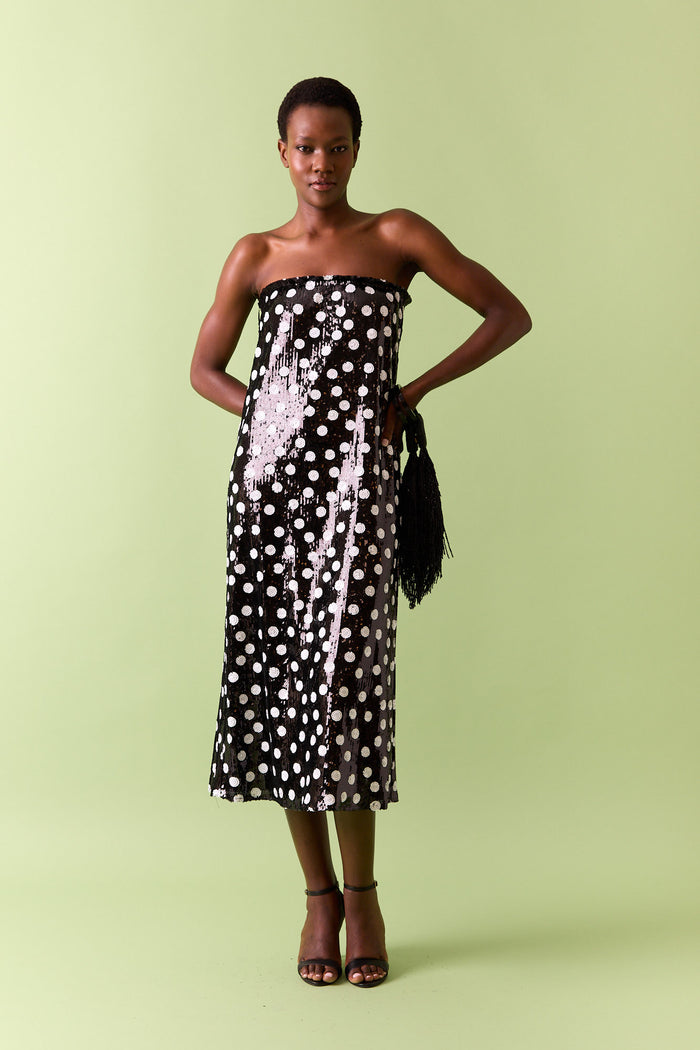 VESTIDO LENTEJUELAS NEGRO