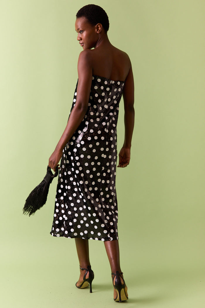 VESTIDO LENTEJUELAS NEGRO