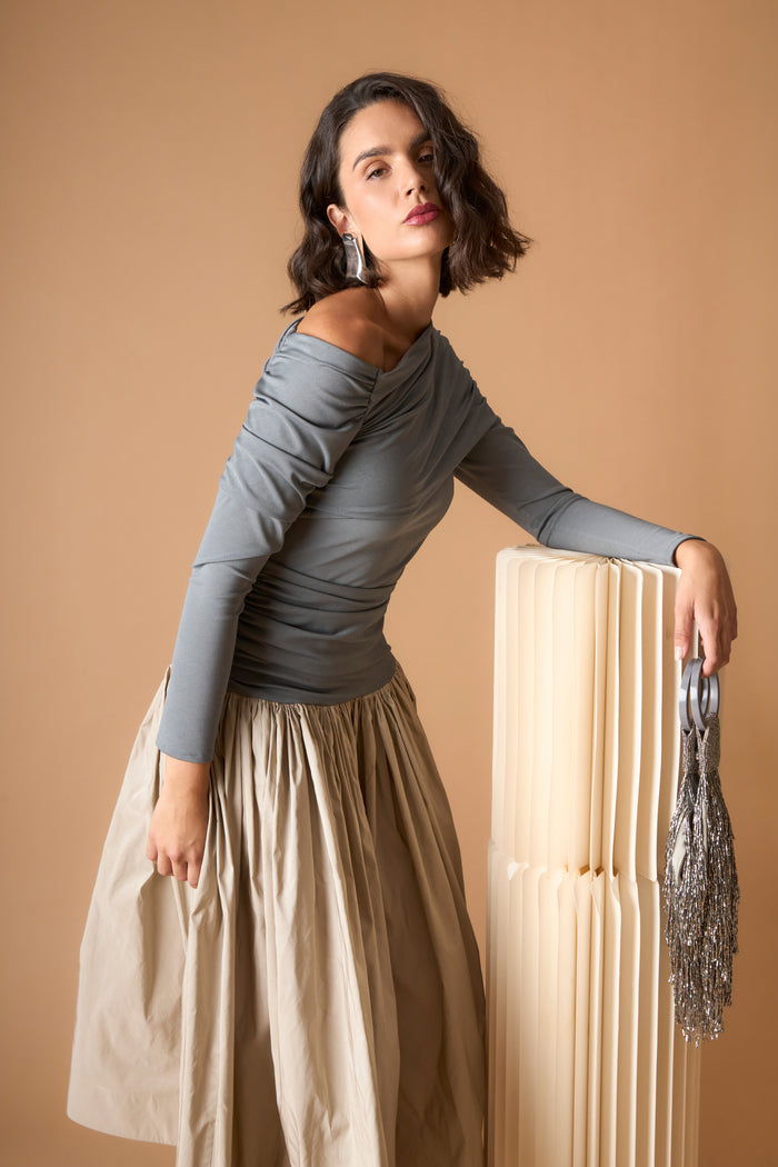 VESTIDO LIRIAN GRIS