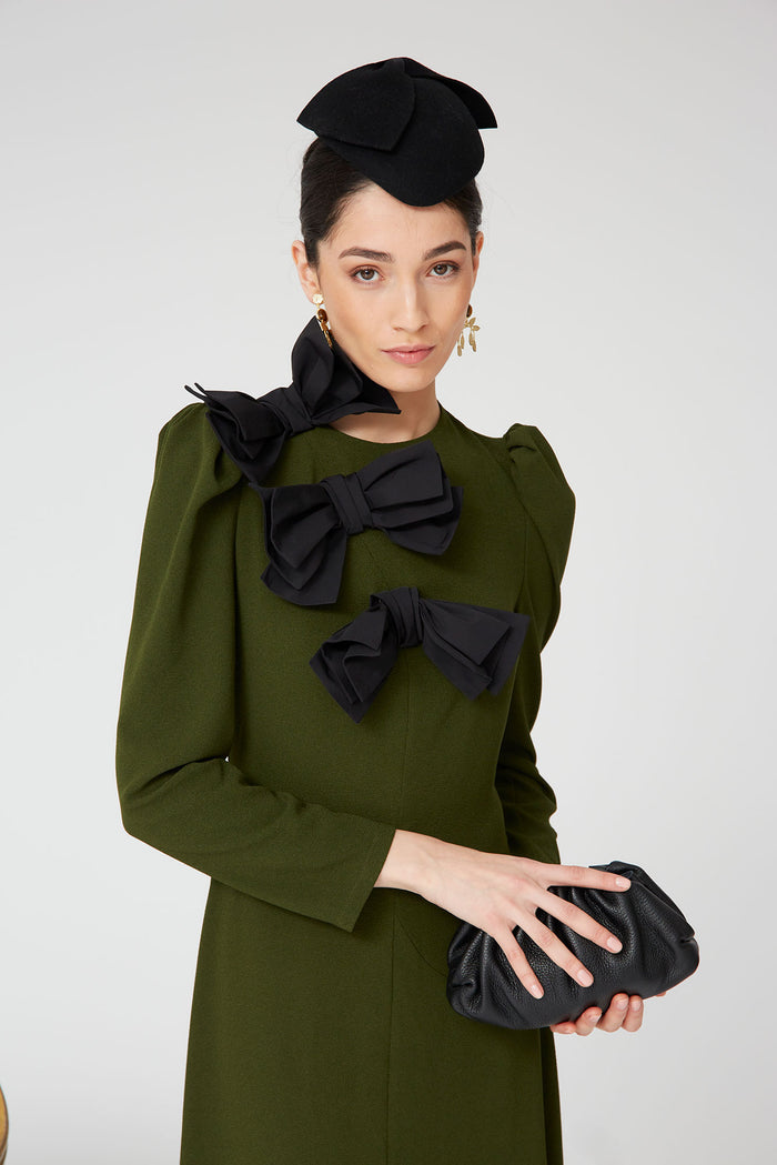 VESTIDO LONA VERDE