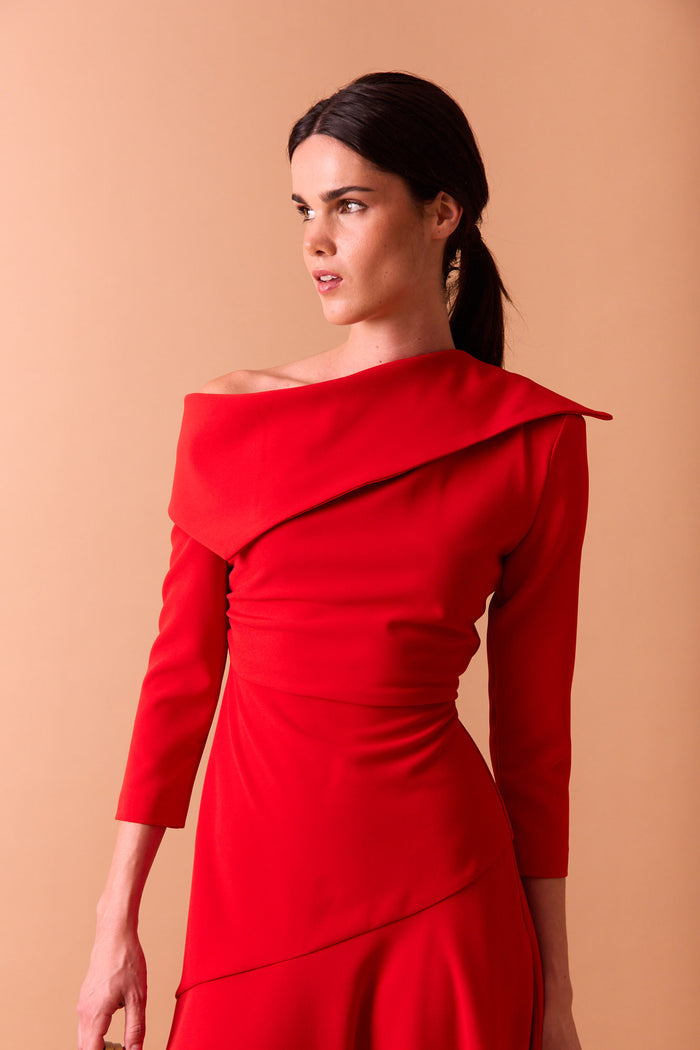 VESTIDO MARA ROJO