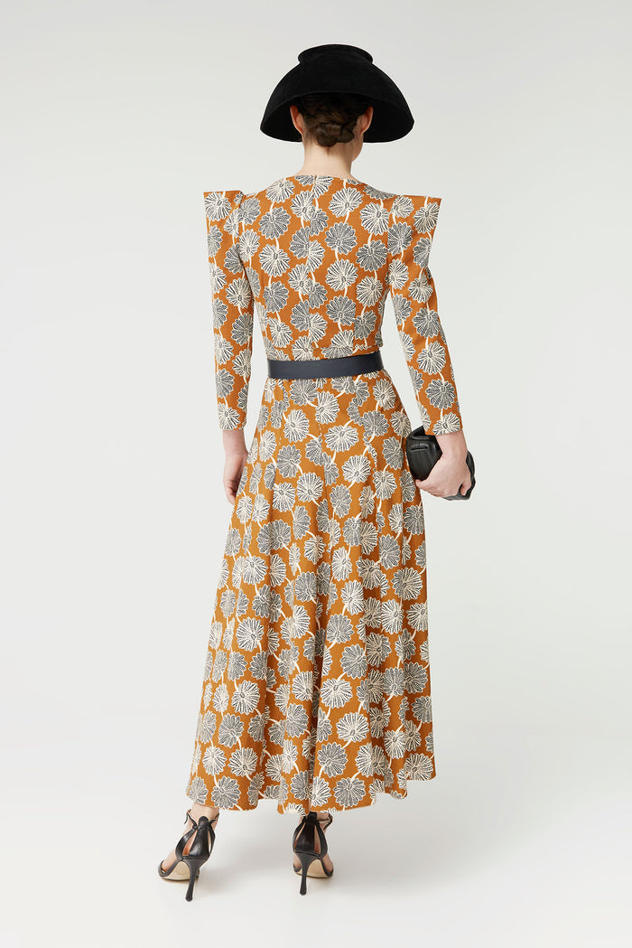 VESTIDO RENÉ MOSTAZA
