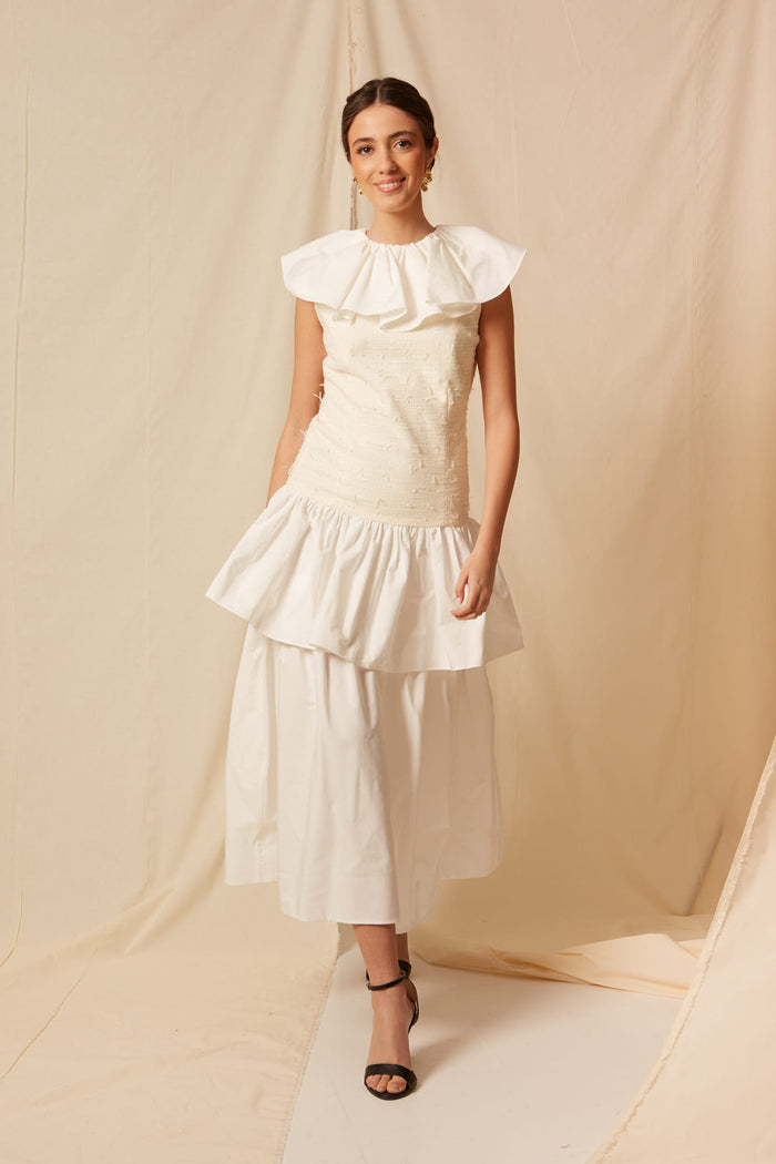 VESTIDO SELENE CRUDO