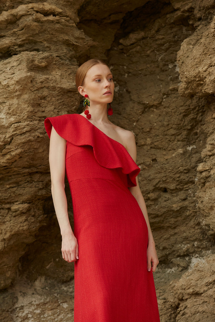 VESTIDO TIRSA ROJO