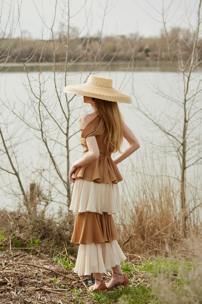 VESTIDO VANINA CAMEL