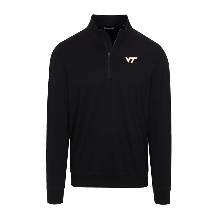 Virginia Tech Velocity Performance Quarter Zip Black