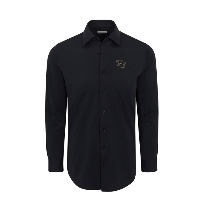Wake Forest Apex Performance Dress Shirt Black