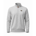 Wake Forest Heather Cloud Cotton Quarter Zip Pullover Light Grey