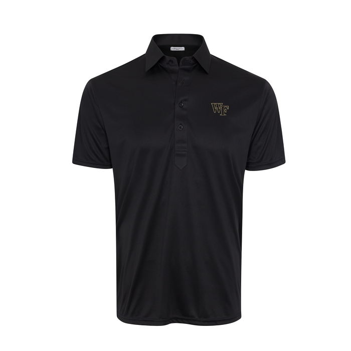 Wake Forest Semi-Spread Collar Polo Black