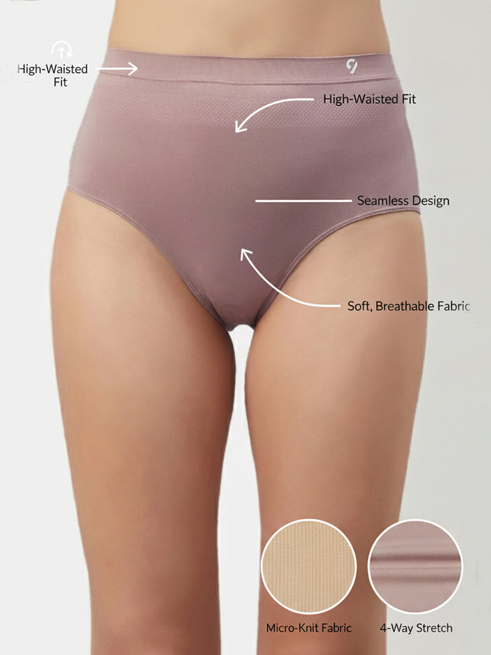 Women Seamless Hipster Soft Stretch Breathable Briefs