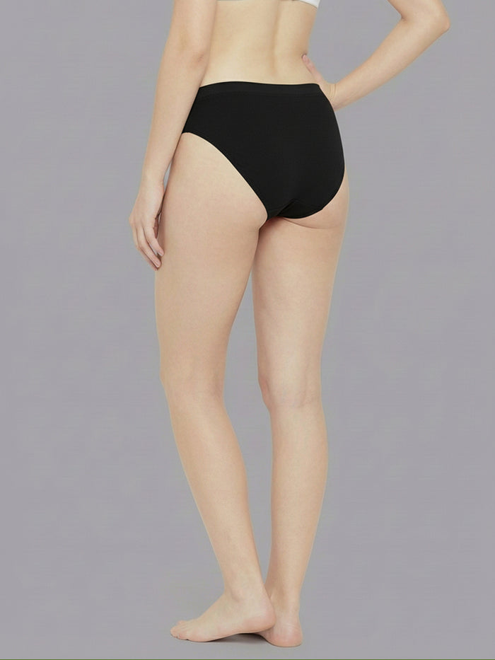 Women Seamless Mid-Rise Breathable &Comfort Fit Briefs (Pack Of 3)