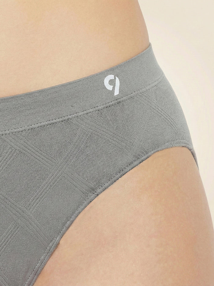Women Seamless Mid-Rise Breathable & Comfort Fit Briefs (Pack Of 3)