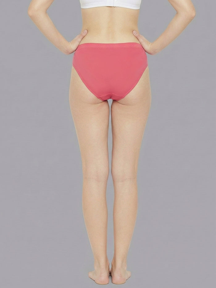 Women Seamless Mid-Rise Breathable &Comfort Fit Briefs (Pack Of 3)