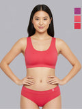 Women Seamless Mid-Rise Lightweight & Breathable Briefs (Pack Of 3)