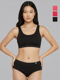 Women Seamless Mid-Rise Lightweight & Breathable Briefs (Pack Of 3)