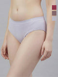 Women Seamless Ultra Soft & Comfort Mid Rise Panties (Pack Of 3)