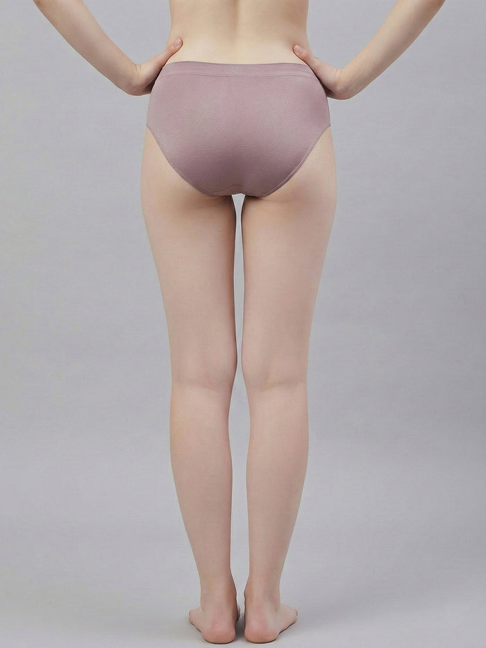 Women Seamless Ultra Soft & Comfort Mid Rise Panties (Pack Of 3)