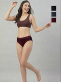 Women Striped Seamless Briefs Ultra Soft & Breathable (Pack Of 3)