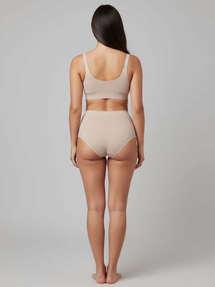 Women's Seamless Hipster Breathable & Comfort Fit Briefs (Pack Of 2)