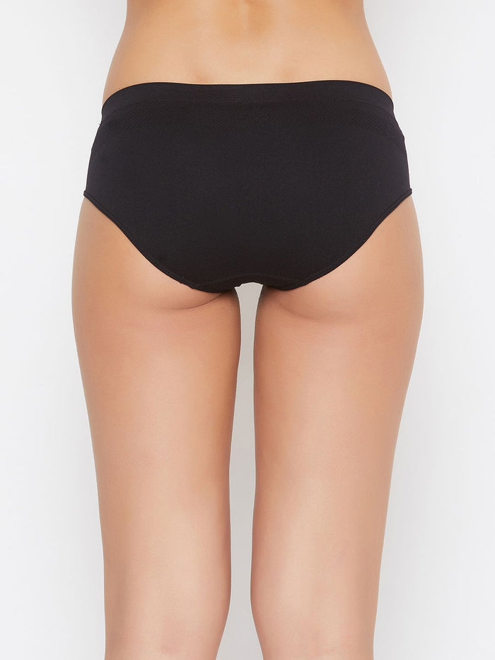 Women's Seamless Solid Mid Waist Assorted Panty