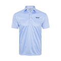 Yale Semi-Spread Collar Polo Blue Houndstooth