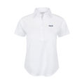 Yale Women's Cap Sleeve Semi Spread Polo White