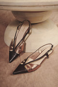 ZAPATO TACON MINI MARRON
