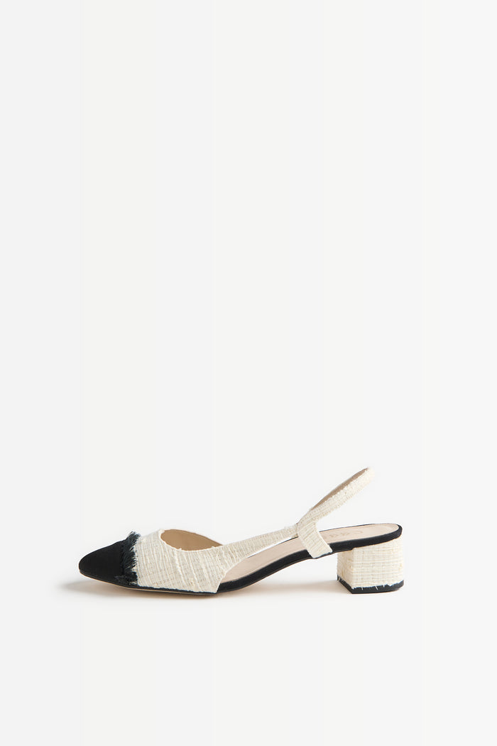 ZAPATO TWEED BLANCO