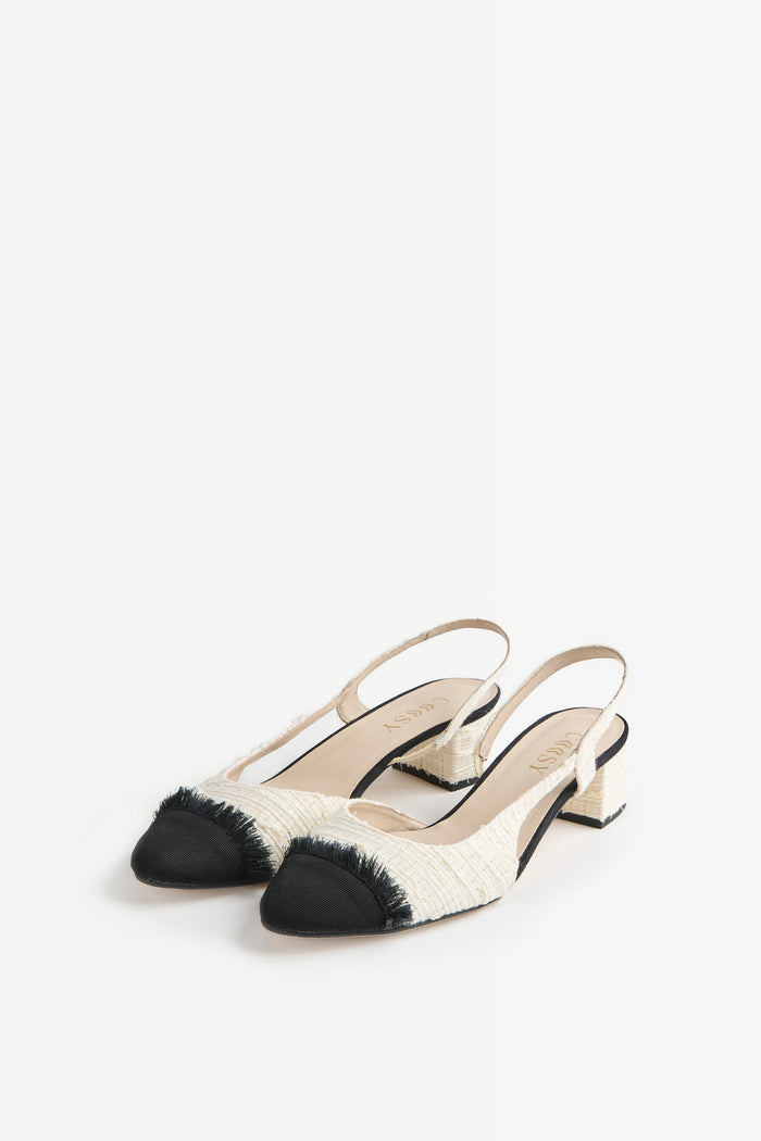 ZAPATO TWEED BLANCO