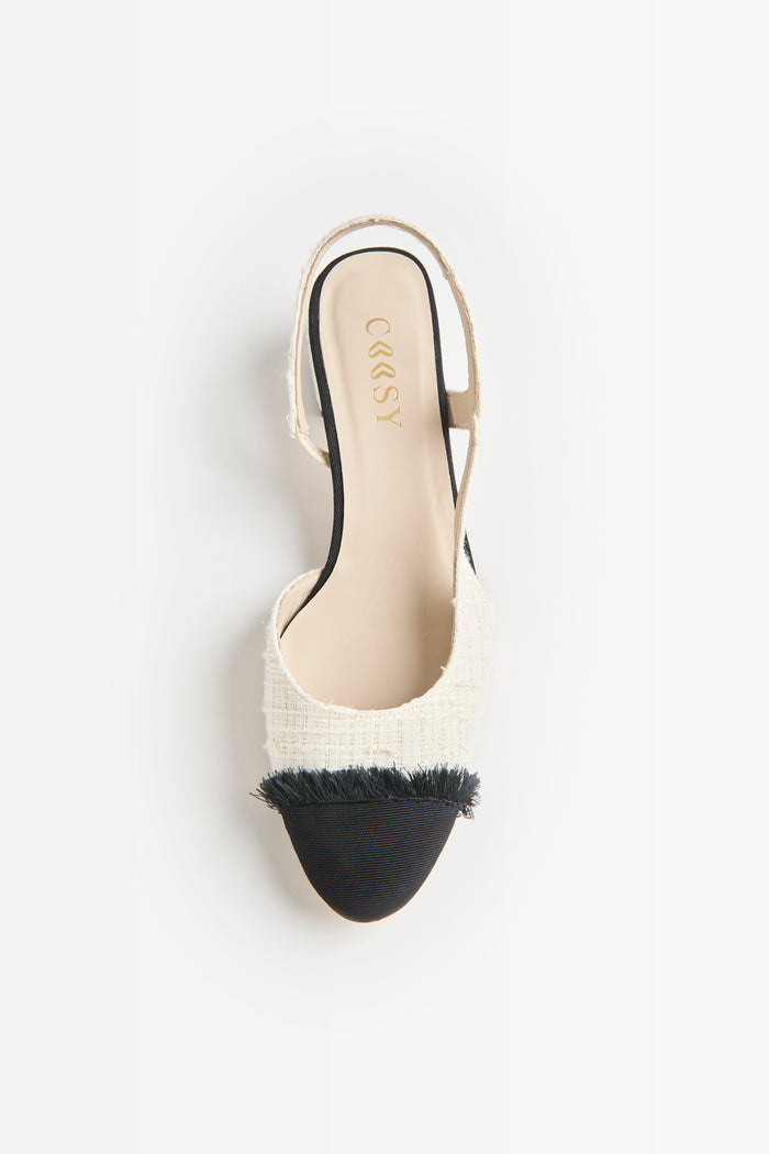 ZAPATO TWEED BLANCO