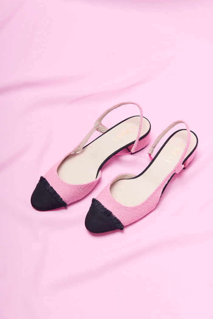 ZAPATO ZAPATO TWEED ROSA